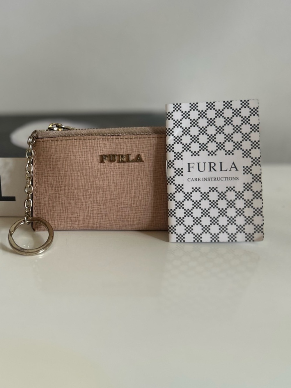 Furla Babylon compact wallet with chain